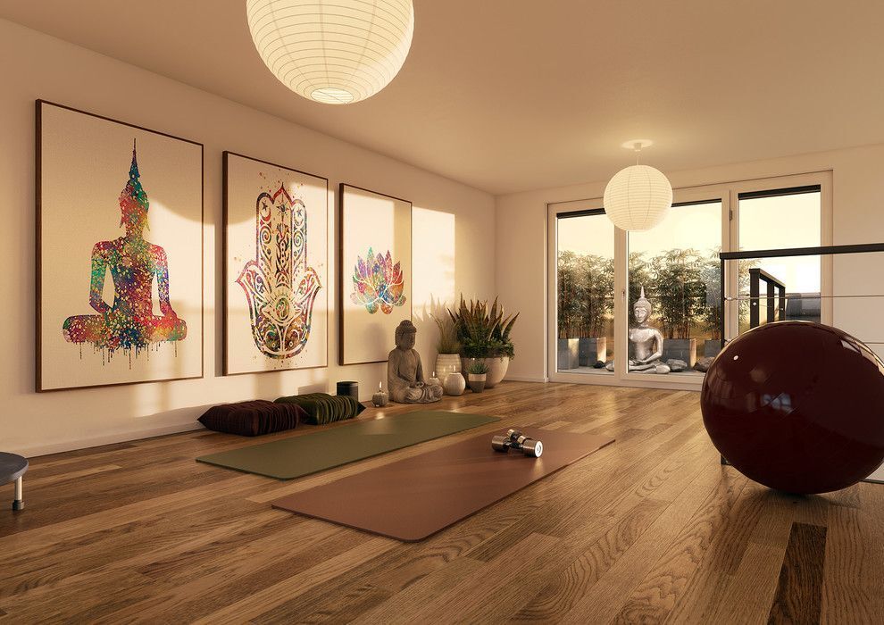 CREATE YOUR SANCTUARY WITH THESE TRANQUIL YOGA ROOM DESIGNS | Living ...